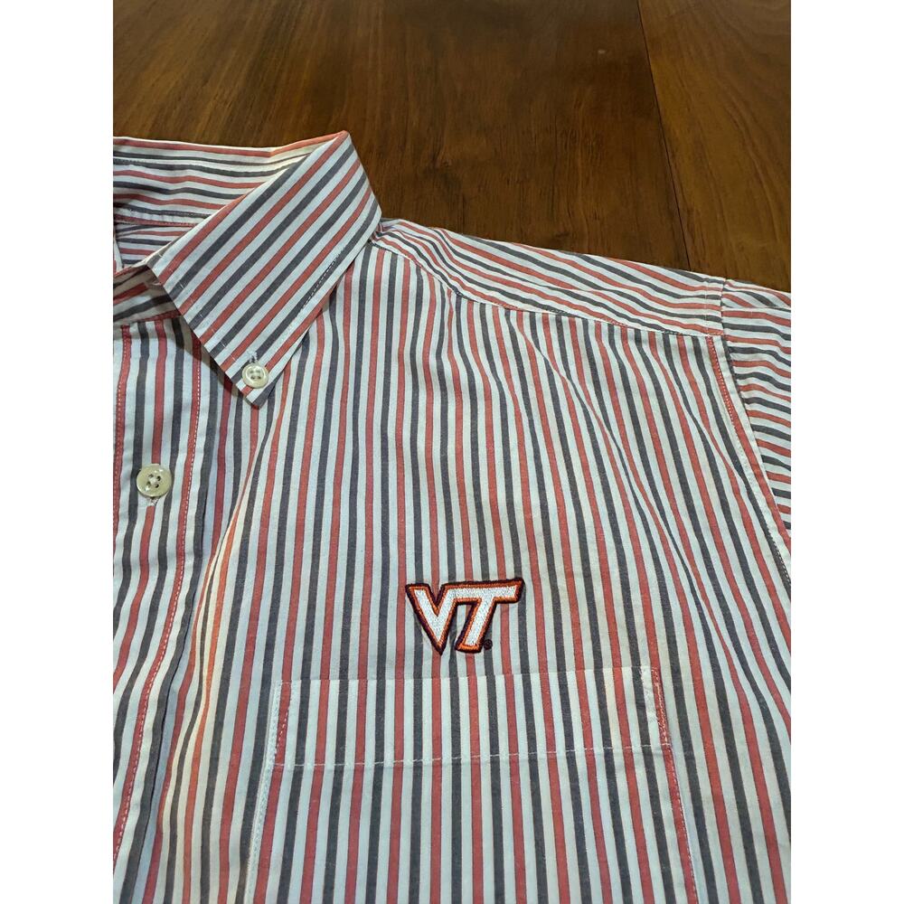 VESI Sportswear Virginia Tech Long-Sleeve Button-Down Dress‎ Shirt - (Men's M) - Picture 9 of 11